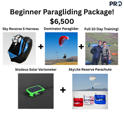 Beginner Paragliding Package ($500 Training discount)