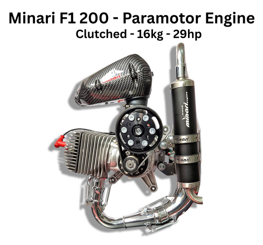 Minari F1 200 PRO Clutched - Paramotor Engine 16kg