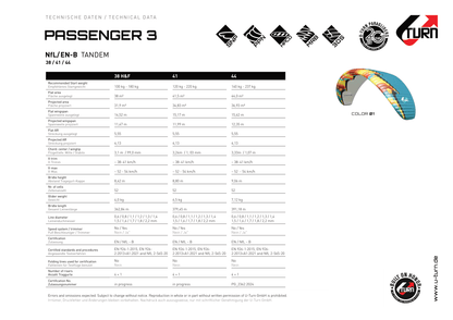 U-Turn Passenger3 (EN-B Tandem Glider)